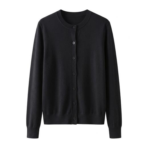 云间白樱~6A级白厂丝 羊毛宽松显瘦圆领上衣外套女 商品图2