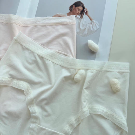 SUNJ3883薄荷绿意桑蚕丝内裤 商品图6