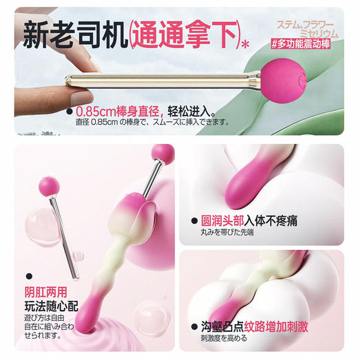 WildOne 日本 神秘作物女用震动棒 调教|点潮|开肛多功能 商品图1