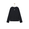 LOE-T 黑色螺纹打底长袖 商品缩略图0