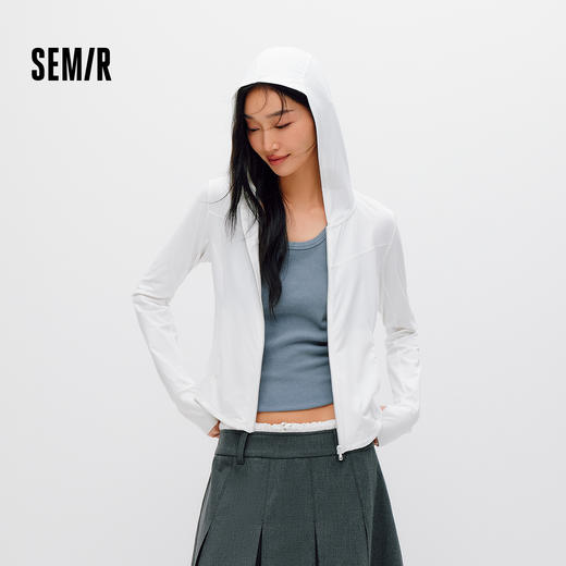 防晒外套|商场同款森马夹克女夏季短款凉感吸湿速干2026新款衣服 商品图1