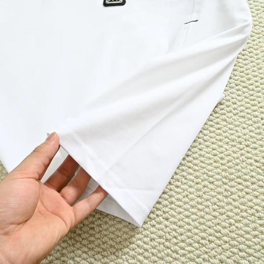 F040531夏季新品宽松版型纯棉插肩短袖男女情侣同款T恤 商品图10