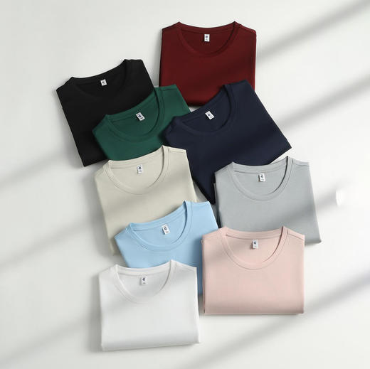 圆领短袖T恤 190g 60支云感莫棉纯色圆领短袖上衣  ZT-S660# 商品图3