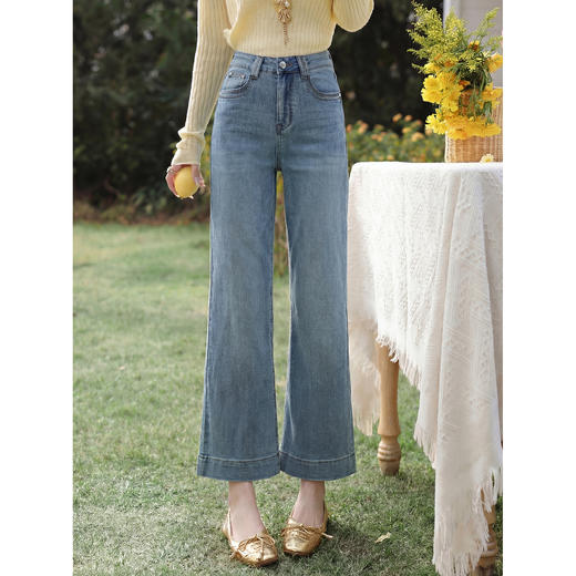 鹿向南【0407/00:00新品】蓝色牛仔裤 商品图0