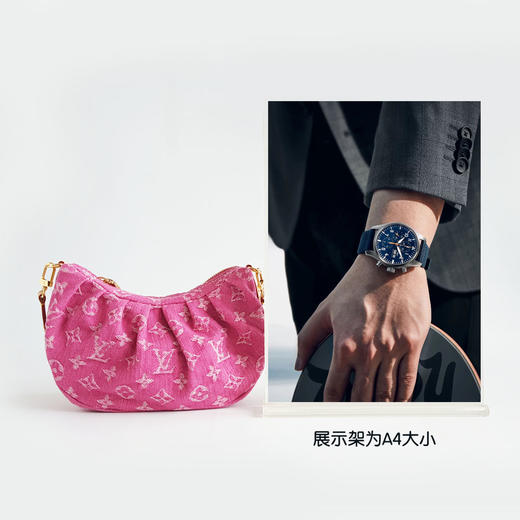 【99新】LV路易威登Pochette Valley手袋M28327粉色Pochette Valley丹宁牛仔豌豆包单肩包女士310326NJS04 商品图9