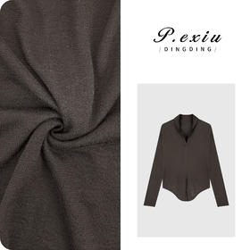 04-2潘依绣丁丁宠粉 丝光绵羊毛设计感气质V领针织长袖上衣 ZZ1056