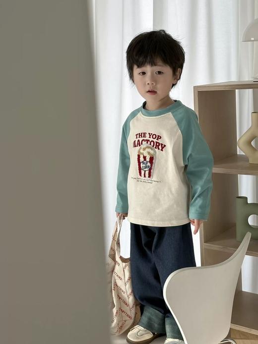 【全棉儿童T恤】儿童10色毛巾绣插肩T恤（2件起拍，单拍不发） 商品图3