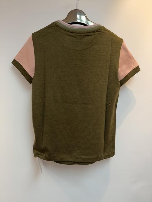 女款拼色logo短袖T恤zo014 商品图1