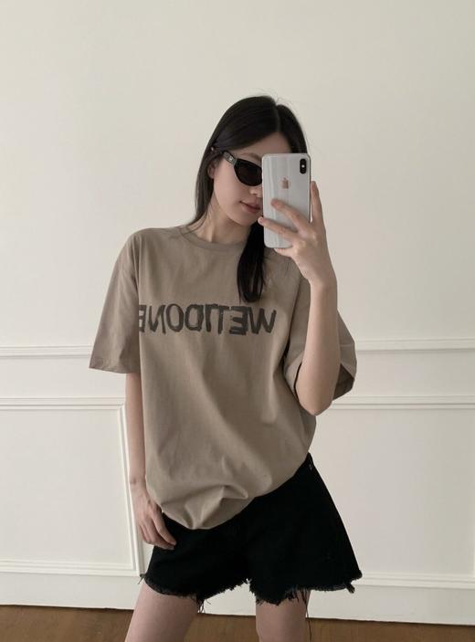 女款印花手绘短袖T恤zh 商品图3