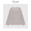 04-2潘依绣丁丁宠粉人丝气质通勤绒面深V领宽松廓形长袖卫衣M9207 商品缩略图0