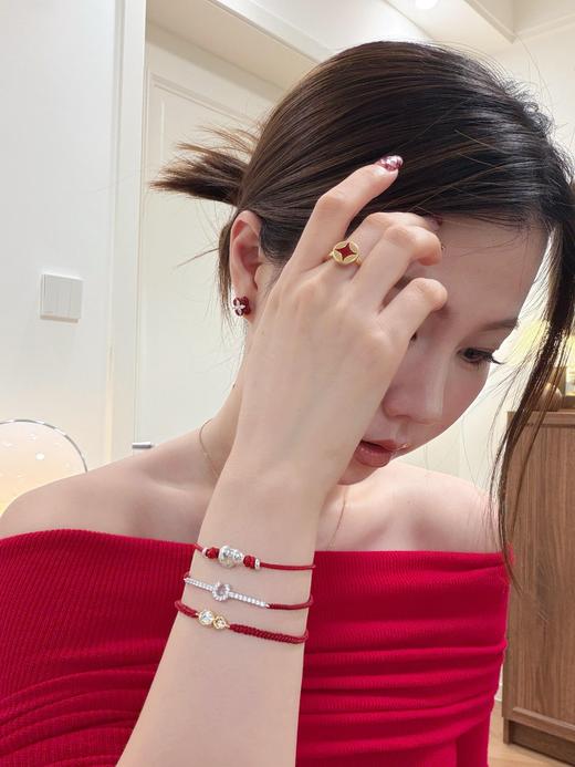 何方 财源滚滚红绳手链/星光马蹄扣红绳手链 商品图10