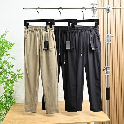 F040532春夏季简约百搭收脚裤型速干性能男士弹力休闲长裤 商品图0