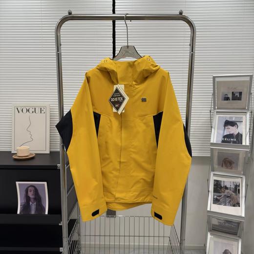 F040511春季新品户外冲锋衣夹克情侣款拼接透气连帽外套 商品图5