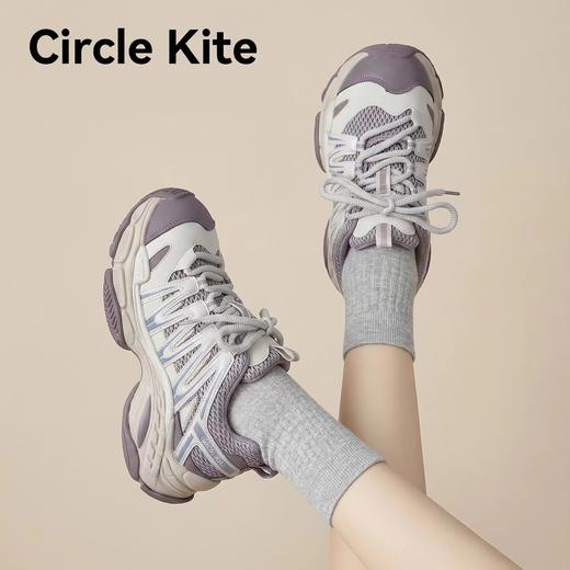 F040515复古机能少女感融合透气网面厚底增高老爹鞋 商品图5