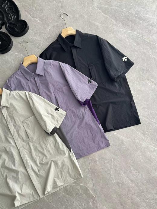 F040538轻户外简约利落短袖衬衫版型日常休闲百搭短袖 商品图2