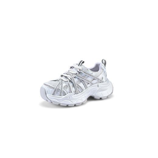 经典鲨2026年夏专柜新品韩版水钻透气潮酷跑步休闲老爹鞋女KW219-629081 商品图4