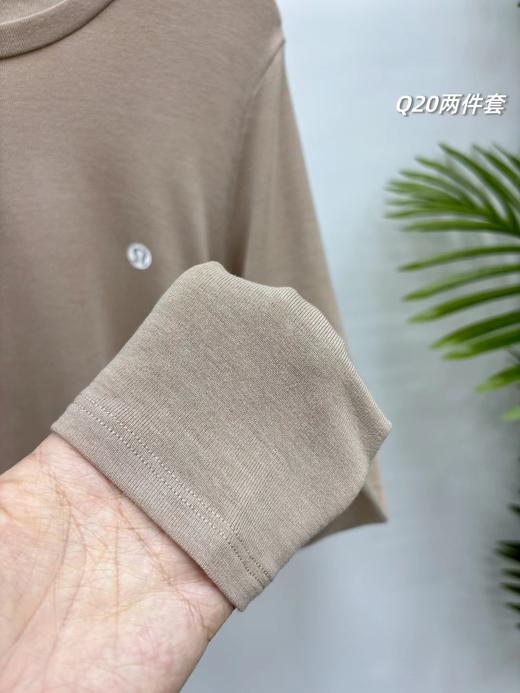 F040537双面云感塑型针织打底衫提臀收腹运动裤瑜伽裤套装 商品图10