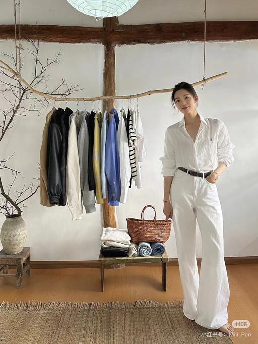 F040508复古松弛感刺绣衬衫宽松显瘦休闲百搭开衫上衣 商品图5