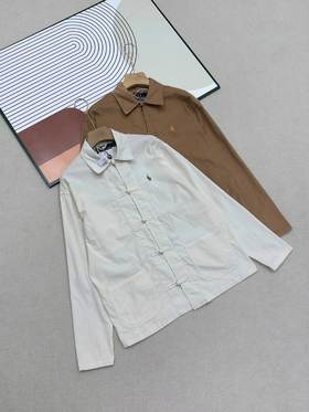 F040540春秋新款男士新中式国风盘扣翻领灯芯绒夹克外套