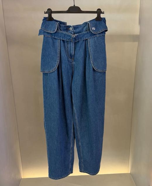 女款腰带牛仔裤长裤la014 商品图0