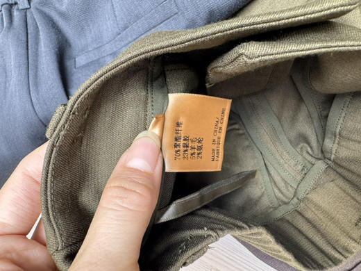 原单新款天丝羊毛混纺九分阔腿直筒裤 商品图8