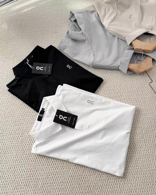 F040522春夏季新款无痕压胶简易休闲百搭短袖Polo衫 商品图3