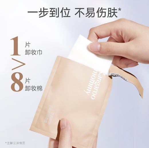 【卸妆湿巾】独立片状设计 方便携带一片卸全脸 卸后不紧绷  精粹卸妆湿巾（20片/盒） 商品图1