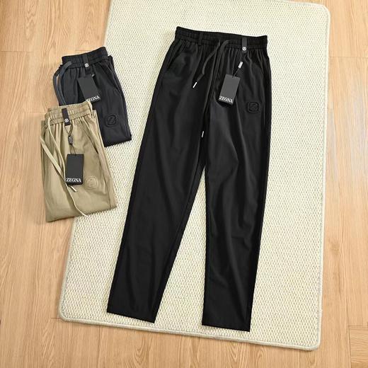 F040532春夏季简约百搭收脚裤型速干性能男士弹力休闲长裤 商品图3