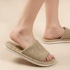 【6F】多样屋亚麻防滑拖鞋透气居家室内棉麻四季情侣拖 2026新款 商品缩略图1