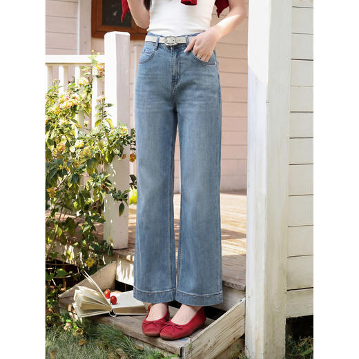 鹿向南【0407/00:00新品】蓝色牛仔裤 商品图3