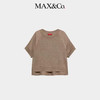 Maxc@假两件亚麻针织T恤。雾霾蓝色/米白/驼色。自己备注号码颜色 商品缩略图5