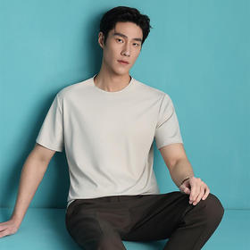 圆领短袖T恤 190g 60支云感莫棉纯色圆领短袖上衣  ZT-S660#
