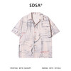SDSA男装2026新款高贵轻奢小众设计服装纸样印花设计短袖衬衫百搭 商品缩略图0