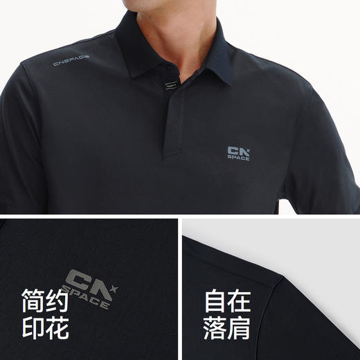 商场同款|森马XCNSPACE航天合作系列POLO衫男夏季针织衫2026新款 商品图3