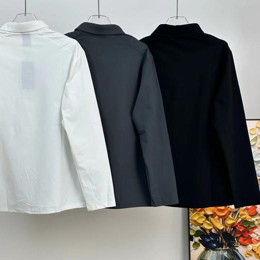 F040521春季新品透气速干都市通勤男士翻领长袖POLO衫 商品图3