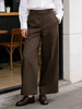 原单新款天丝羊毛混纺九分阔腿直筒裤 商品缩略图2