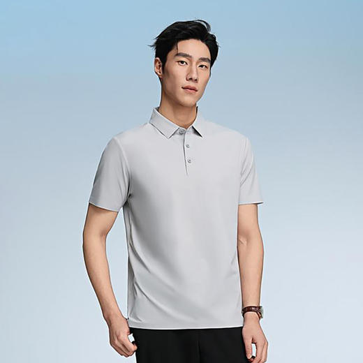 190g迪桑小皱 无缝科技纯色二级贴胶布领短袖通款polo衫  ZT-S990# 商品图0