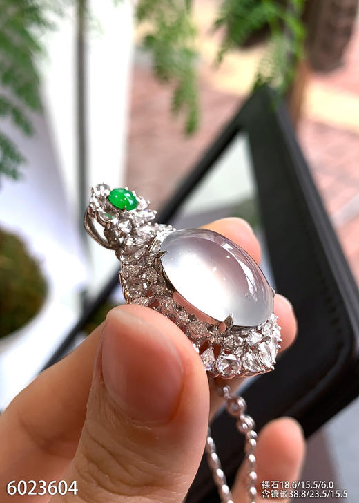 玻璃种蛋面吊坠  99999【6023604】 商品图3