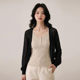 【夏日防晒篇】100天丝显瘦镂空重工艺多功能披肩女TS240065
