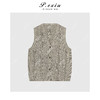 PanYiXiu/潘依绣人丝老钱风复古简约竖条纹针织马甲 C028 商品缩略图1