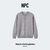 NPC潮牌金线刺绣小logo单排扣圆领针织外套仿贝壳扣合身NP5CSW20 商品缩略图2
