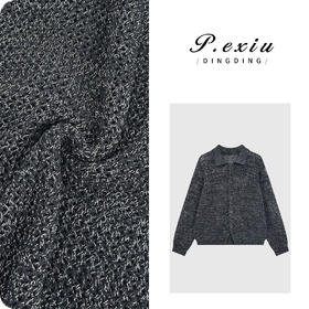 04-2潘依绣丁丁宠粉 【秋日序曲】慵懒风翻领镂空花纱针织长袖开衫D411