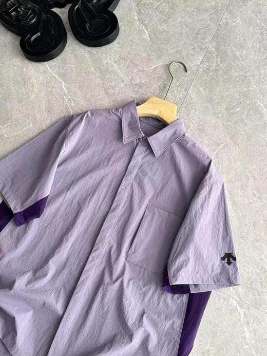 F040538轻户外简约利落短袖衬衫版型日常休闲百搭短袖 商品图9