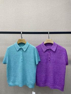 亚麻羊毛彩色POLO衫