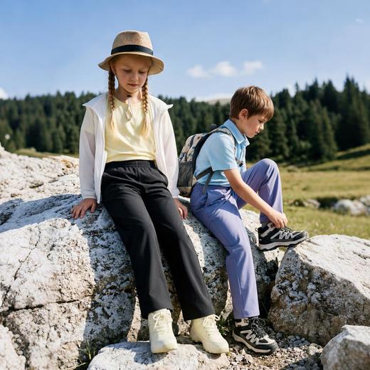 素湃Supield凉感轻薄儿童自由裤夏季户外休闲裤男童女童运动夏裤 商品图4