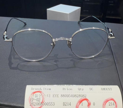 gm EP-2纯钛合金平光镜眼镜 商品图7