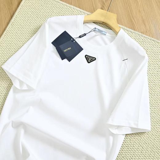F040531夏季新品宽松版型纯棉插肩短袖男女情侣同款T恤 商品图9