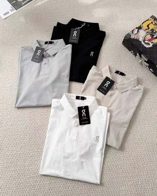 F040522春夏季新款无痕压胶简易休闲百搭短袖Polo衫 商品图2