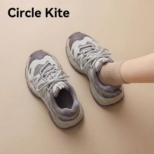 F040515复古机能少女感融合透气网面厚底增高老爹鞋 商品图3