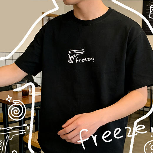 叱咤小警日常文艺T恤 商品图2